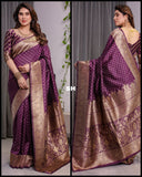 Pure Banarasi Silk Saree with Blouse Piece (RO)