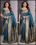 Pure Banarasi Silk Saree with Blouse Piece (RO)