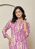 Poly Rayon Top & Kurta Set with Digital Print (RO)