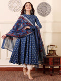 Fully Stitched Rayon Printed Kurti, Pant & Dupatta Set (RO)