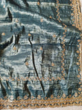 Tissue Saree with beautiful embroidery & sequins work (RO)