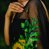 Premium Organza Saree with Handwork & Silk Blouse (RO)