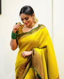 Soft Lichi Silk Saree with Rich Pallu & Jacquard Work (RO)