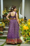 Designer Jimmy Organza Lehenga Set with Fully Stitched Blouse (RO)