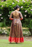 Elegant Semi-Kanjivaram Silk Gown with Crepe Lining (RO)