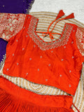 Fully Stitched Viscose Silk Lehenga Set with Dupatta (RO)