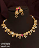 Brass Women's Choker Necklaces Kundan