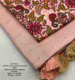 Cotton KESH433 083 Printed Cotton Linen Saree