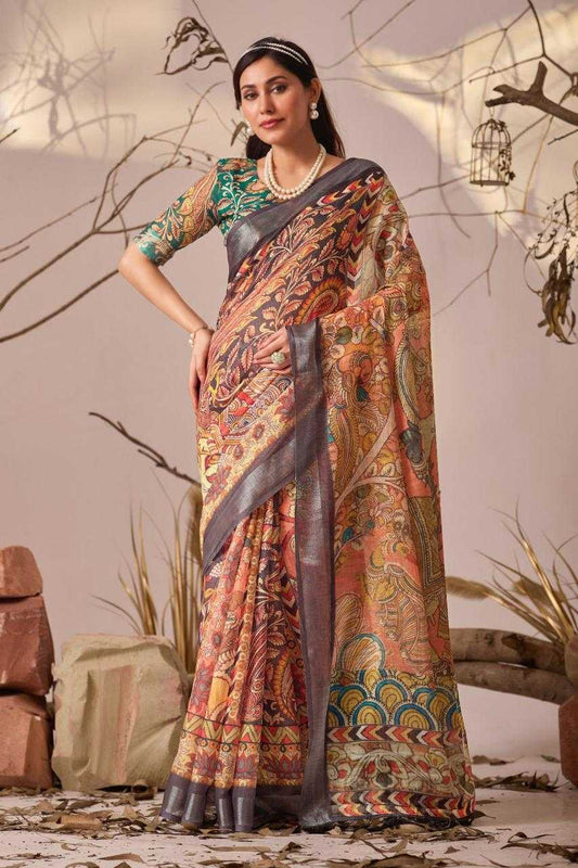 Cotton Designer Printed Saree