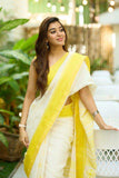 Cotton Linen Sarees Jacquard