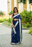 Cotton Linen Sarees Jacquard