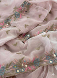 Georgette Embroidered Saree