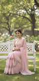 Georgette Embroidered Saree