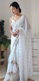 Georgette Embroidered Saree