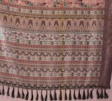 Linen KESH522 1016 Printed Cotton Linen Floral Saree