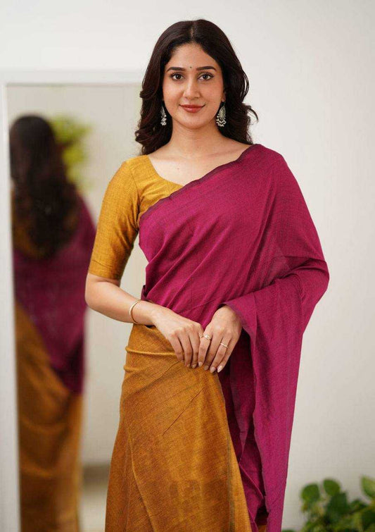 Linen Cotton Saree
