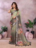 Linen KESH553 424  Ready To Wear Saree